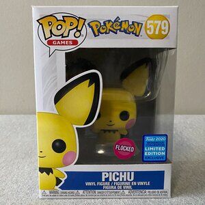 NWT Funko POP! #579 Limited Edition 2020 Pokémon Flocked Pichu Vinyl Figure